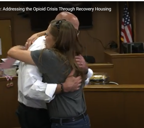 Andys Place hug in court