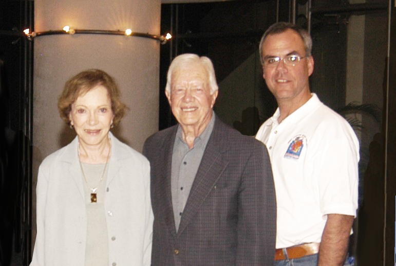 Roselyn Carter, Jimmy Carter and Mark McDaniel