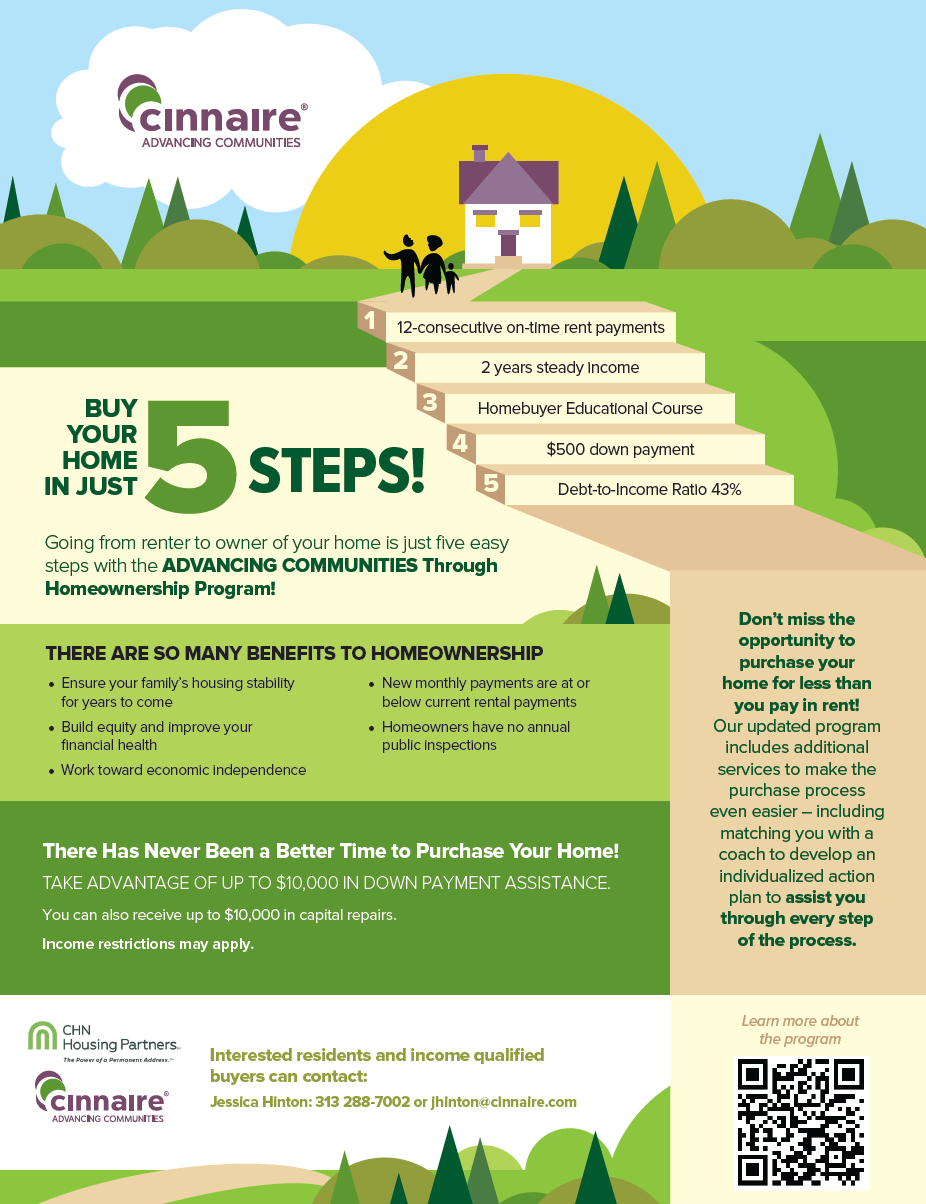 Advancing Communities 5 Step flyer 2025