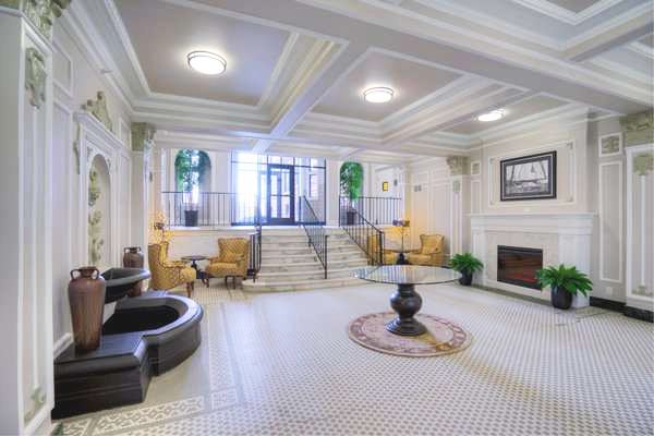 River Crest- MI Interior lobby bright